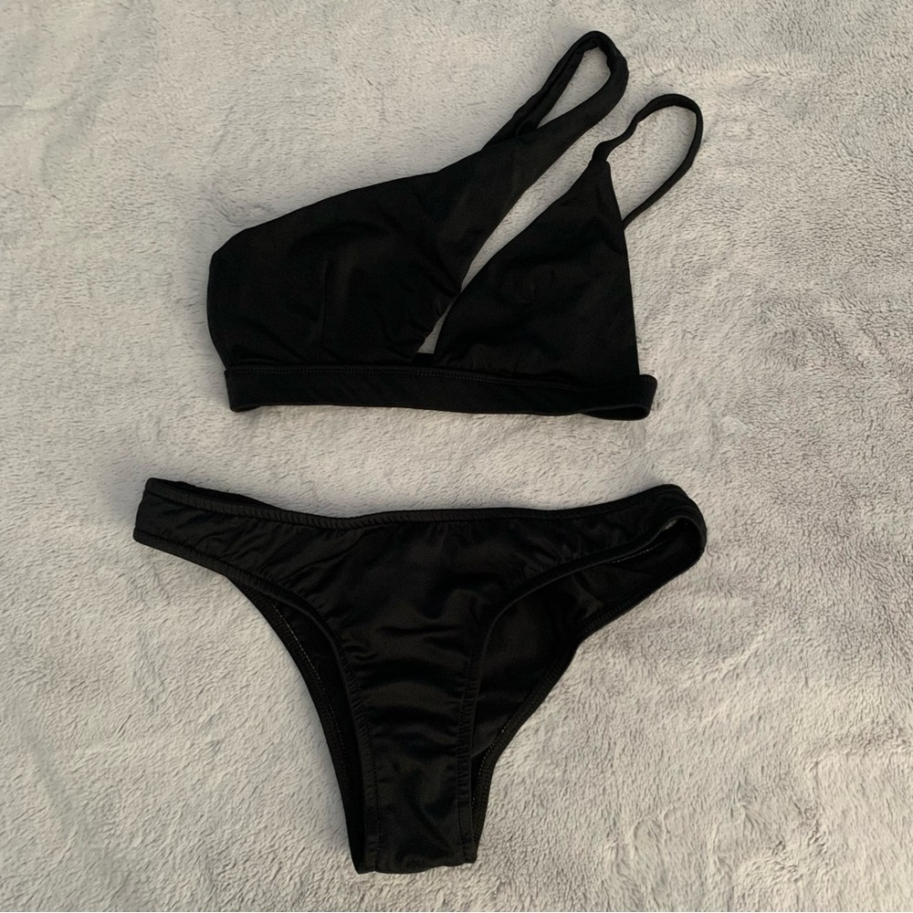Black Triangle Bikini Set